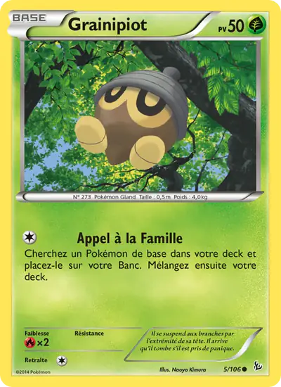 Image de la carte Pokemon Grainipiot 5/106