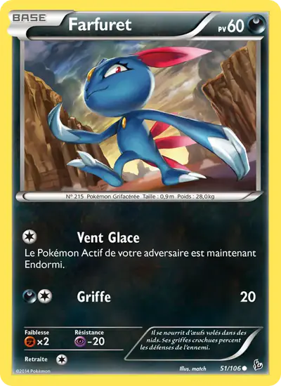 Image de la carte Pokemon Farfuret 51/106