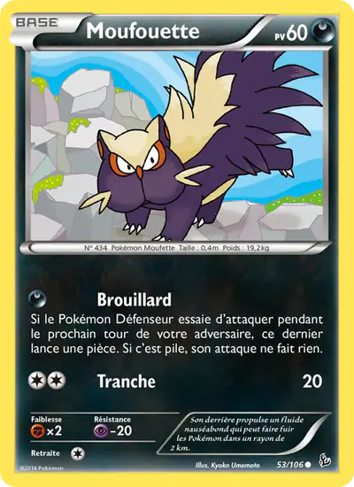 Image de la carte Pokemon Moufouette 53/106