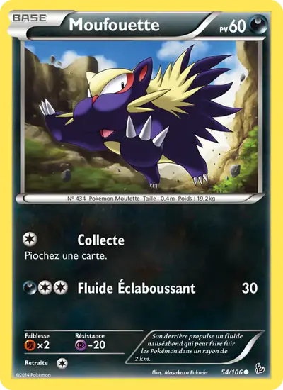 Image de la carte Pokemon Moufouette 54/106