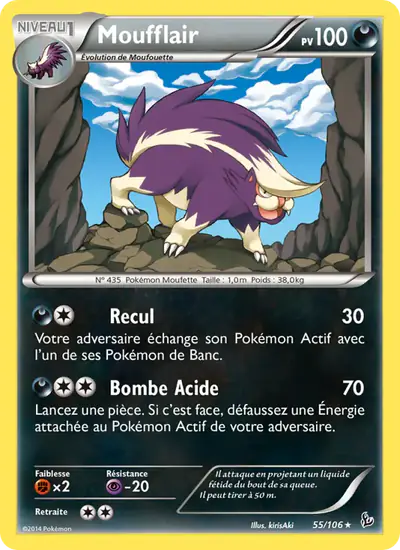 Image de la carte Pokemon Moufflair 55/106