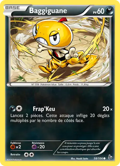Image de la carte Pokemon Baggiguane 58/106