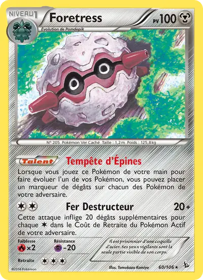 Image de la carte Pokemon Foretress 60/106