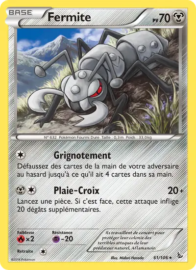 Image de la carte Pokemon Fermite 61/106