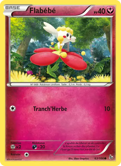 Image de la carte Pokemon Flabébé 63/106