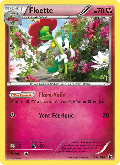 Image de la carte Pokemon Floette 64/106