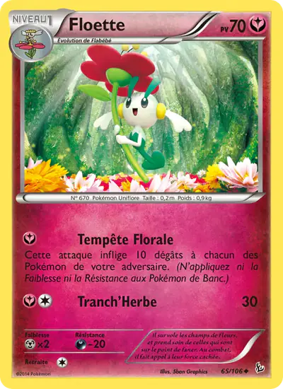Image de la carte Pokemon Floette 65/106