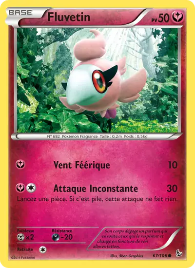 Image de la carte Pokemon Fluvetin 67/106