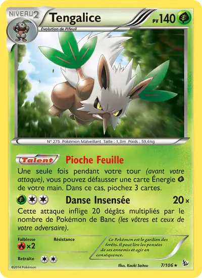 Image de la carte Pokemon Tengalice 7/106