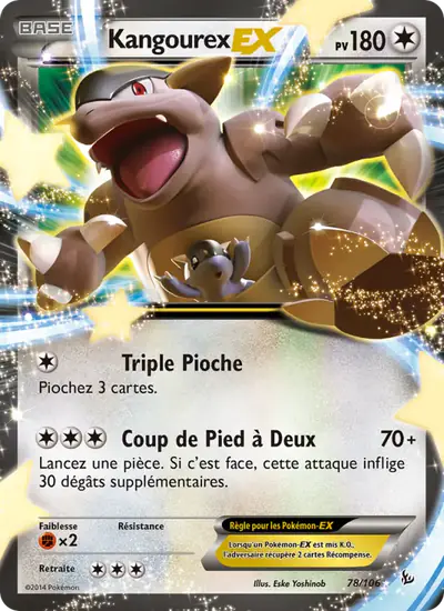 Image de la carte Pokemon Kangourex EX 78/106