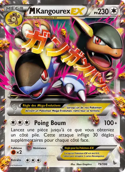 Image de la carte Pokemon M Kangourex EX 79/106