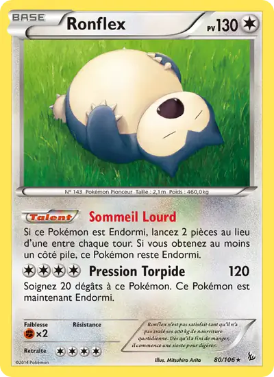 Image de la carte Pokemon Ronflex 80/106