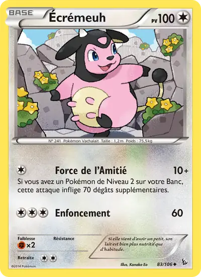 Image de la carte Pokemon Écrémeuh 83/106