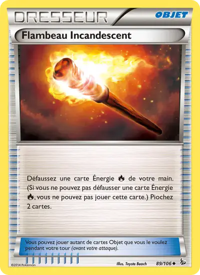 Image de la carte Pokemon Flambeau Incandescent 89/106