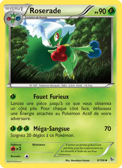 Image de la carte Pokemon Roserade 9/106