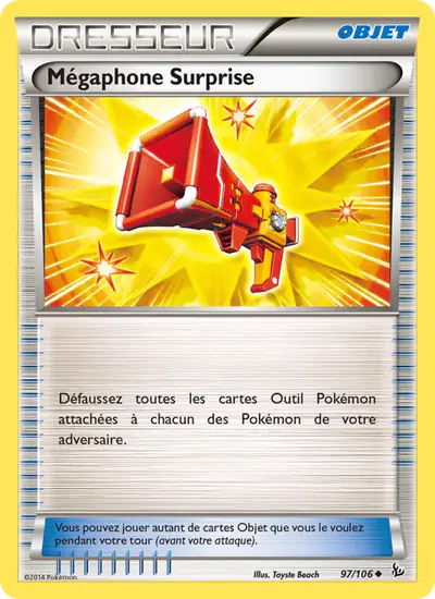 Image de la carte Pokemon Mégaphone Surprise 97/106
