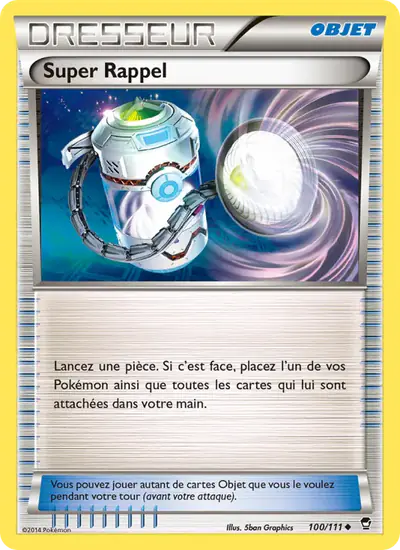 Image de la carte Pokemon Super Rappel 100/111