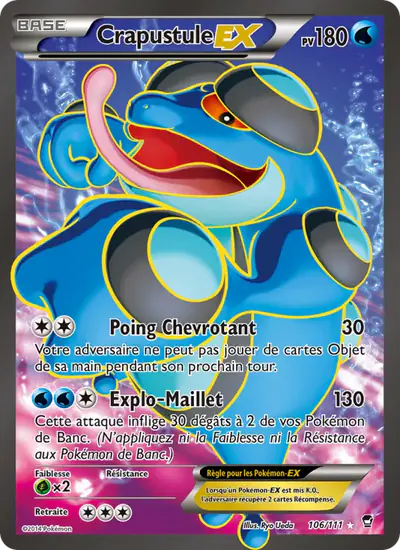 Image de la carte Pokemon Crapustule EX 106/111