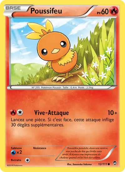 Image de la carte Pokemon Poussifeu 12/111