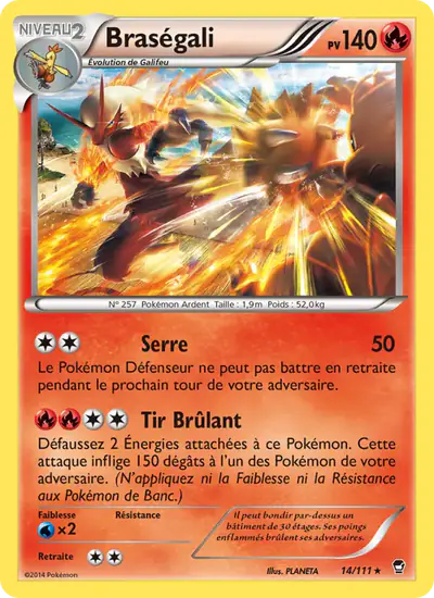 Image de la carte Pokemon Braségali 14/111