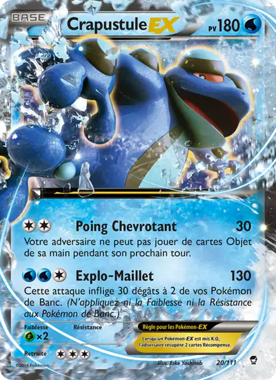 Image de la carte Pokemon Crapustule EX 20/111