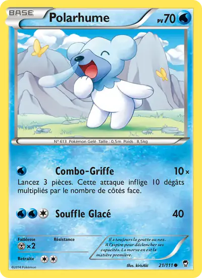 Image de la carte Pokemon Polarhume 21/111