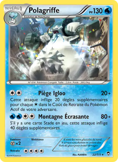 Image de la carte Pokemon Polagriffe 22/111