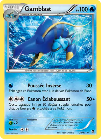 Image de la carte Pokemon Gamblast 24/111