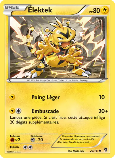 Image de la carte Pokemon Élektek 29/111