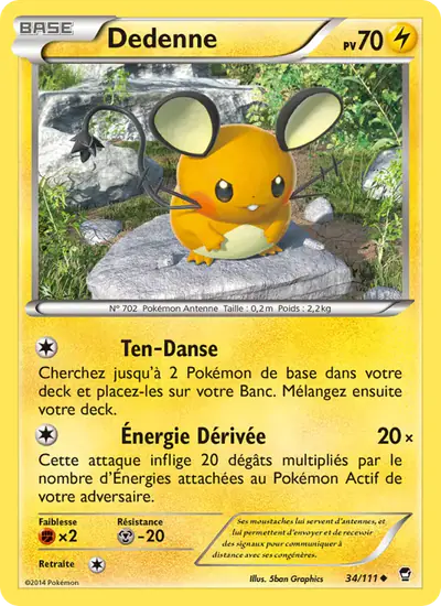 Image de la carte Pokemon Dedenne 34/111