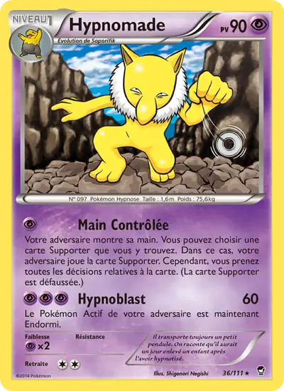 Image de la carte Pokemon Hypnomade 36/111