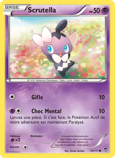 Image de la carte Pokemon Scrutella 39/111
