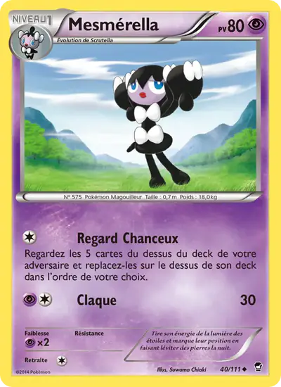 Image de la carte Pokemon Mesmérella 40/111