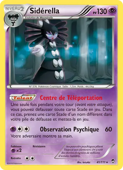Image de la carte Pokemon Sidérella 41/111