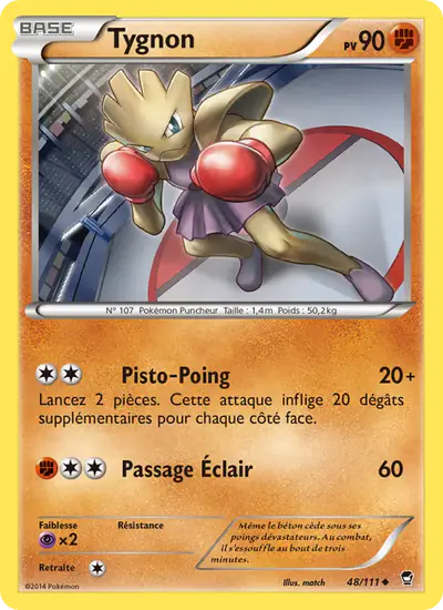 Image de la carte Pokemon Tygnon 48/111