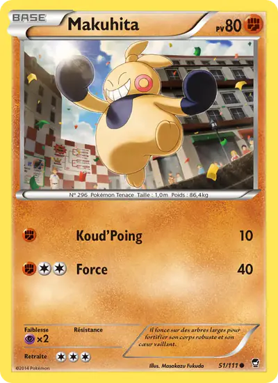 Image de la carte Pokemon Makuhita 51/111
