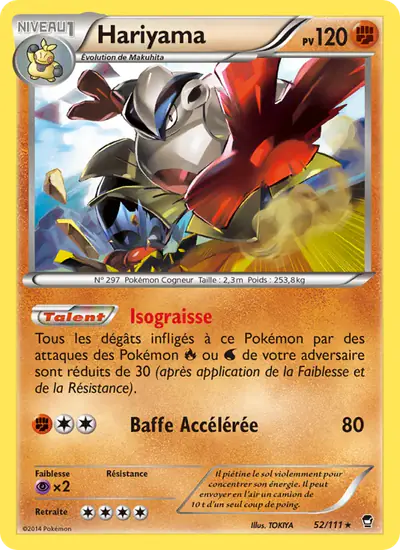 Image de la carte Pokemon Hariyama 52/111