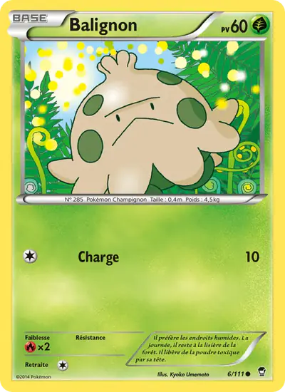 Image de la carte Pokemon Balignon 6/111