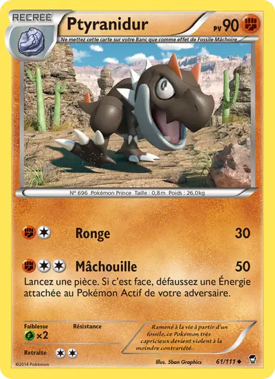Image de la carte Pokemon Ptyranidur 61/111
