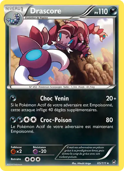 Image de la carte Pokemon Drascore 65/111