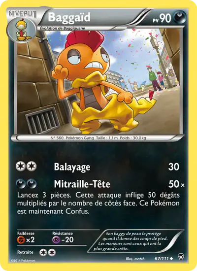 Image de la carte Pokemon Baggaïd 67/111
