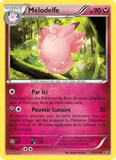 Image de la carte Pokemon Mélodelfe 71/111