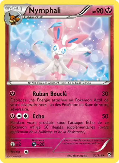 Image de la carte Pokemon Nymphali 72/111