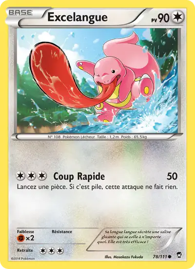 Image de la carte Pokemon Excelangue 78/111