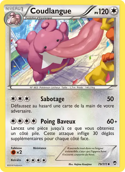 Image de la carte Pokemon Coudlangue 79/111