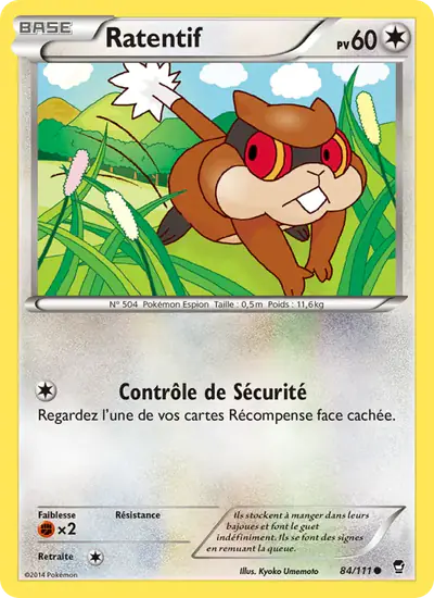 Image de la carte Pokemon Ratentif 84/111