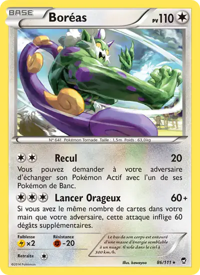 Image de la carte Pokemon Boréas 86/111