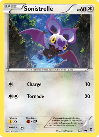 Image de la carte Pokemon Sonistrelle 87/111