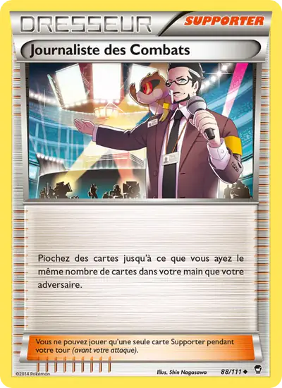 Image de la carte Pokemon Journaliste des Combats 88/111