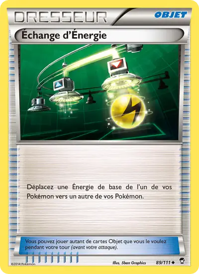 Image de la carte Pokemon Échange d'Énergie 89/111